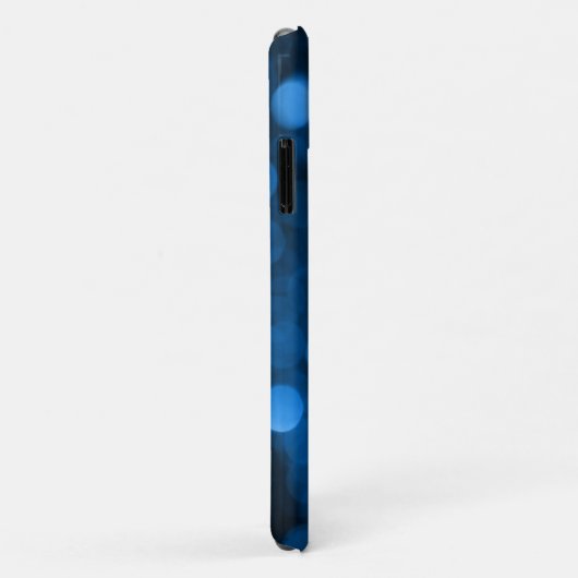 Abstracte blauwe cirkels met Initiaal Case-Mate iPhone Case (Achterkant/rechts)