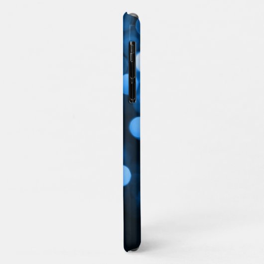 Abstracte blauwe cirkels met Initiaal Case-Mate iPhone Case (Achterkant/links)