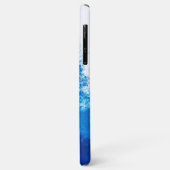 Abstracte blauwe effen kleur ontwerp Case-Mate iPhone case (Achterkant/links)