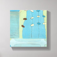 Abstracte blauwe eierparade