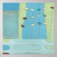 Abstracte blauwe eierparade