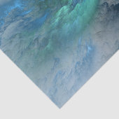 Abstracte blauwe en groene wolken - Weefselpapier Tissuepapier (Detail)