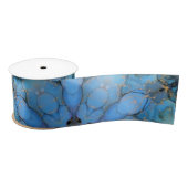 abstracte blauwe florale achtergrond lint (Spoel)