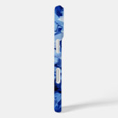 Abstracte blauwe, gekantelde papieren fotografie Case-Mate iPhone case (Achterkant / Rechts)