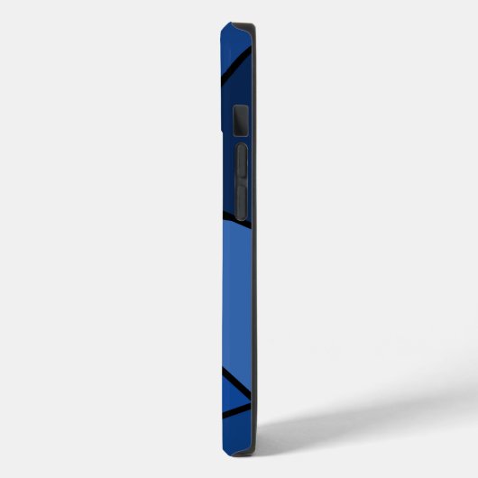 Abstracte blauwe geometrische vormen Case-Mate iPhone case (Achterkant / Links)