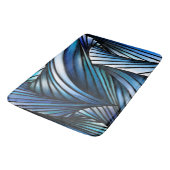 Abstracte blauwe golf badmat (Gekanteld)