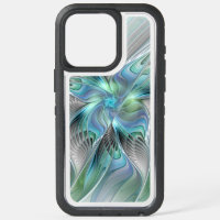 Abstracte blauwe groene vlinder Fantasy Fractal Ar