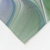 Abstracte blauwe groene vlinder Fantasy Fractal Ar Fleece Deken (Hoek)