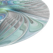 Abstracte blauwe groene vlinder Fantasy Fractal Ar Snijplank (Hoek)