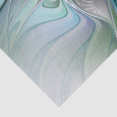 Abstracte blauwe groene vlinder Fantasy Fractal Ar Tissuepapier (Detail)