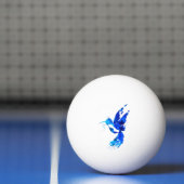Abstracte blauwe hond pingpongballen (Net)