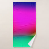 abstracte blauwe lichtachtergrond, kleurrijk patro badhanddoek (Badhanddoek)