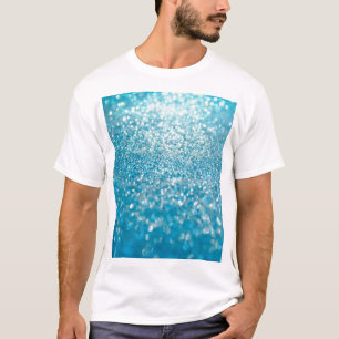 Abstracte blauwe lichten, artistieke achtergrond. t-shirt