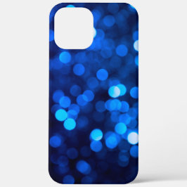 Abstracte blauwe lichtstippen iPhone 12 pro max hoesje