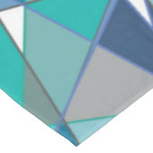 Abstracte blauwe mozaïek tafelkleed (Gekanteld)