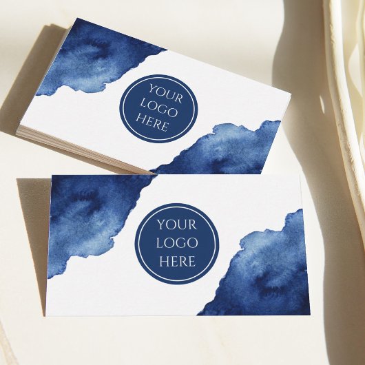 Abstracte Blauwe Oceaan Visitekaartje