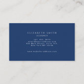 Abstracte Blauwe Oceaan Visitekaartje (Achterkant)