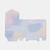 Abstracte Blauwe Pastel Moderne Kunst Bedankdoosjes (Uitgevouwen)