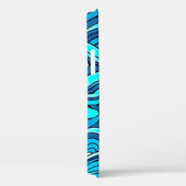 Abstracte Blauwe Turquoise Ocean Water Waves | Case-Mate iPhone Case (Achterkant / Rechts)