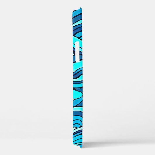 Abstracte Blauwe Turquoise Ocean Water Waves | Case-Mate iPhone Case (Achterkant / Rechts)