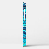 Abstracte Blauwe Turquoise Ocean Water Waves | Case-Mate iPhone Case (Achterkant / Links)