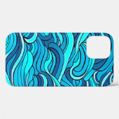 Abstracte Blauwe Turquoise Ocean Water Waves | Case-Mate iPhone Case (Achterkant (horizontaal))