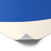 Abstracte blauwe ventilator poster (Hoek)