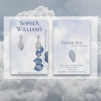 Abstracte Blauwe Wolken Oorbel Sieraden Display Ca