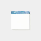 Abstracte Blauwgroen Sticky Notes 3" x 3" (Voorkant)
