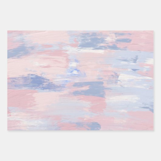 Abstracte blindheid en blauwe verf lijnen inpakpapier vel (Voorkant 2)