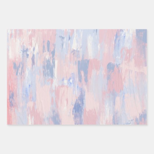 Abstracte blindheid en blauwe verf lijnen inpakpapier vel (Voorkant)