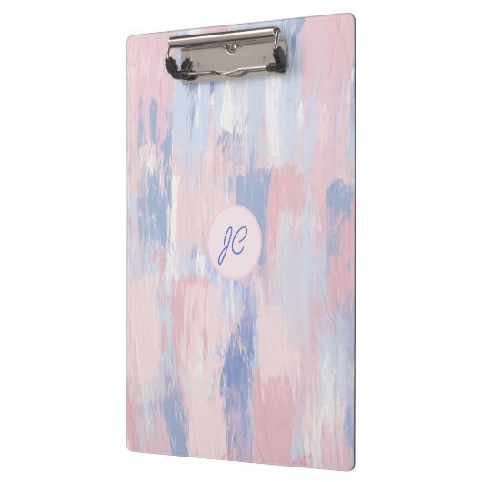 Abstracte blindheid en blauwe verf lijnen klembord (Links)