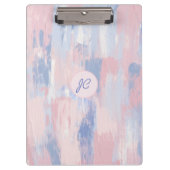 Abstracte blindheid en blauwe verf lijnen klembord (Voorkant)