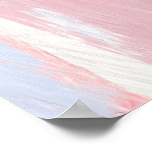 Abstracte blindheid en blauwe verf lijnen poster (Hoek)