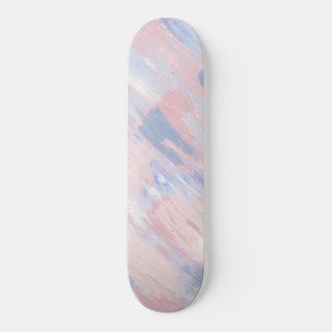 Abstracte blindheid en blauwe verf lijnen skateboard