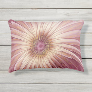 Abstracte bloeiende fractale kunst en schaduwen va buitenkussen