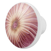 Abstracte bloeiende fractale kunst en schaduwen va keramische knop (Rechts)