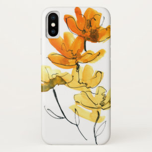Abstracte bloem achtergrond iPhone x hoesje