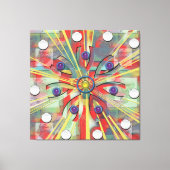 Abstracte Bloem Canvas Afdruk (Voorkant)