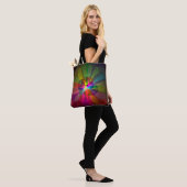 Abstracte bloem draagtas (Op model)