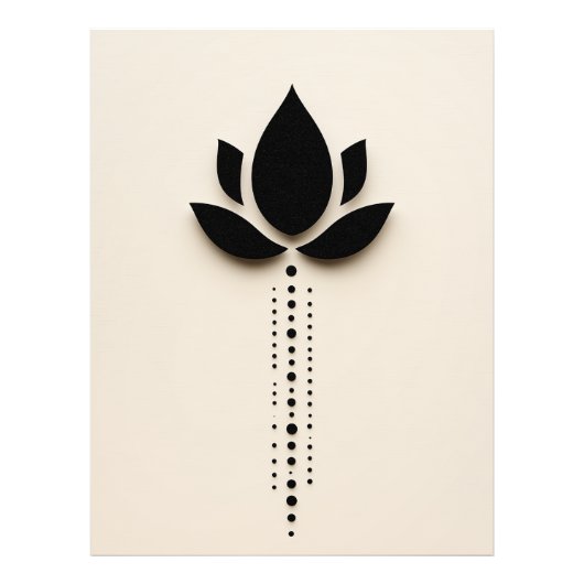 Abstracte bloem foto afdruk (Voorkant)