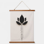 Abstracte bloem hangend wandkleed (Voorkant)