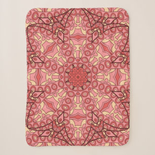 Abstracte bloem mandala etnisch naadloos patroon sherpa deken
