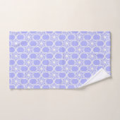 Abstracte bloem mandala patroon op lichtblauw bad handdoek (Handdoek)