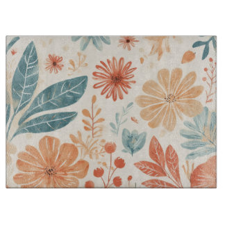 Abstracte bloem ontworpen snijplank