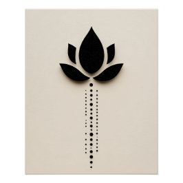 Abstracte bloem perfect poster