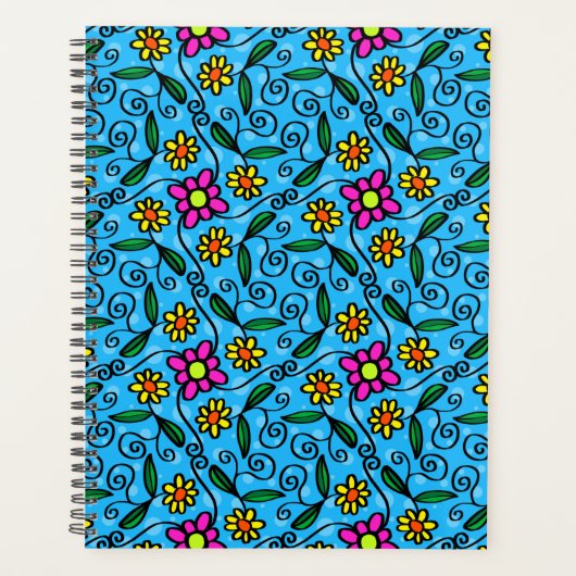 Abstracte Bloem Planner (Voorkant)