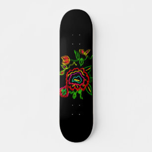 Abstracte bloem skateboard