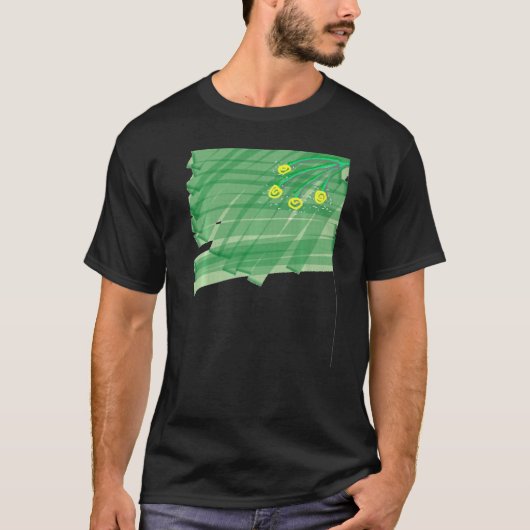 Abstracte Bloem T-shirt (Voorkant)
