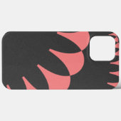 Abstracte bloemblaadjes Roze en Grijs Elegant Case-Mate iPhone Case (Achterkant (horizontaal))